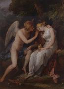 Angelika Kauffmann Bozzetto zu Amor und Psyche oil painting reproduction